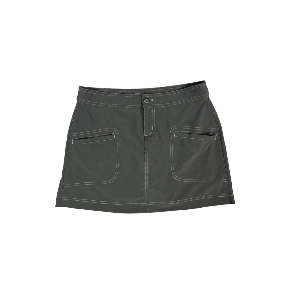 Prana Grey Lena Skort Women Size 6 Gorpcore Hiking Waterproof‎ Wrinkle Free